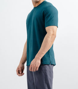Camiseta Deportiva Extra Grande de Algodón 100% Tejido para Hombre, Venta al Por Mayor, Alta Calidad, Verano - Product Image 1