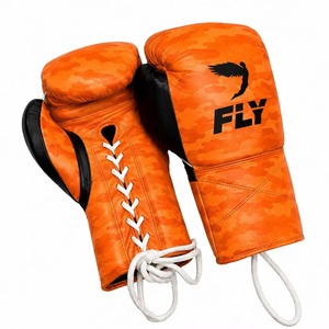 ถุงมือชกมวย Fly Super Lace Pro X 2 ระบายอากาศได้ดี กันน้ำ สำหรับมืออาชีพ ลายพรางแดง พิมพ์ลายดิจิตอล สำหรับผู้ใหญ่ ฝึกซ้อม - Product Image 2
