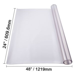 Tappetino da Scrivania in PVC Opaco 24 X 48 Pollici, Spessore 1,5 mm, Copritavolo Usa e Getta, Facile da Pulire, Impermeabile, Protezione per Tavolo Rettangolare - Product Image 2