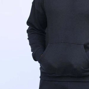 Solid Color Fleece <b>Pullover</b> Regular Fit <b>Men</b> Hoodies Winter Clothing Pocket Design Winter Wear <b>Men</b> Hoodie In Low MOQ - Product Image 4