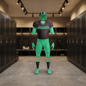 Fashion American Football Uniform Custom-Styled American Football Uniform Stands Out with Its Striking <b>Neon</b> Green Chest strip - Product Image 5