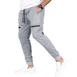 Pantalon de jogging décontracté pour homme en toile respirante mélange polyester/coton avec cordon de serrage – Collection Automne - Product Image 5
