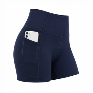 Shorts de sport taille haute personnalisables pour femmes, respirants, de compression, pour la course à pied - Product Image 3