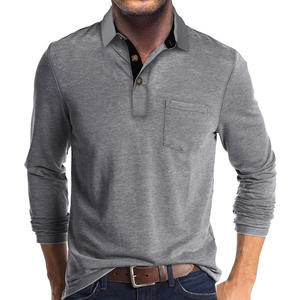 Camisa Polo Personalizada para Hombre, Manga Larga, Cuello Camisero, Estilo Casual con Bolsillo - Product Image 4