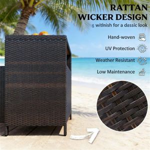 Armadio da Esterno Marrone con Ripiani, Pratico per l'Organizzazione degli Asciugamani - Product Image 3