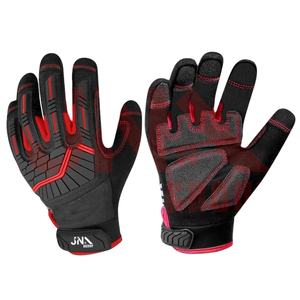 Guantes de impacto TPR superventas con logotipo personalizado Guantes de mecánico de impacto de construcción de trabajo de protección anticorte - Product Image 1