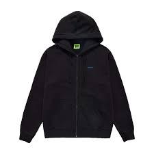 Veste polaire sportive en coton 330g personnalisée, unisexe, à capuche zippée, pour l'automne, avec capuche unie, en tissu tricoté décontracté - Product Image 2