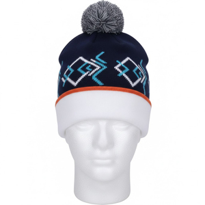 Gorros de punto personalizados al por mayor con logo bordado, gorros cálidos de invierno para hombre, gorros de punto jacquard para todo tipo de clima - Product Image 2