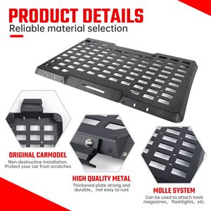 2018-2025 for Jeep Wrangler JL 4 Doors Rear <b>Window</b> Molle <b>Panel</b> System Modular Storage Protective Decoration Cargo Carrier - Product Image 2