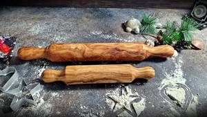 Juego de Rodillos de Madera de Olivo Hechos a Mano, Decoración Tradicional para la Cocina - Product Image 3