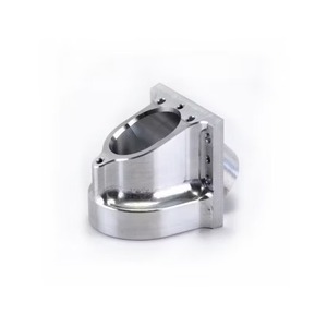 CNC machined <b>angled</b> flange housing / mounting <b>bracket</b> - Product Image 1