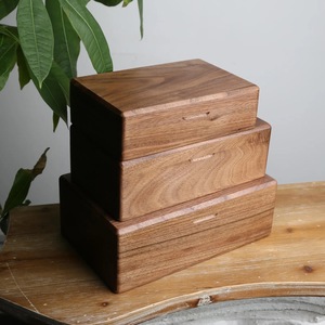 Eco-Friendly Rectangle <b>Wooden</b> <b>Box</b> for Jewelry Gift Storage-Soft Interior for Delicate Items Christmas Chinese New Year Tabletop - Product Image 6