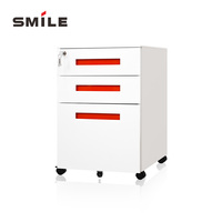 CHNSMILE Vente directe en usine Armoire de rangement en acier Armoire mobile à 3 tiroirs Armoire de classement de bureau verrouillable