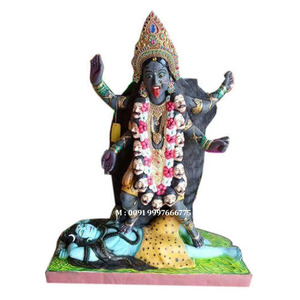 Belle statue artisanale de la déesse Kali Mata en marbre, en position debout, de qualité supérieure, pour la décoration de la maison et des temples. - Product Image 2