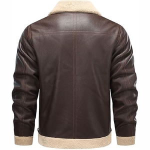 Chaqueta de Cuero con Pelo de Vaca para Hombre, Diseño 2026, Servicios OEM, Bolsillos con Cremallera Personalizados, Chaquetas de Cuero con Pelo de Vaca para Hombre - Product Image 2