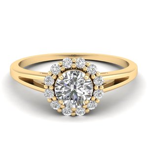 Bague de fiançailles REYES en or massif 14 carats avec diamant rond de 1,1 carat, certifiée IGI, bijoux fins pour femmes - Product Image 6