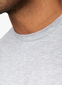 T-shirt unisexe à manches longues en polyester/coton tricoté 200g, respirant, anti-boulochage, séchage rapide, coupe classique, épaules tombantes, style Ringer, idéal pour l'été - Product Image 4