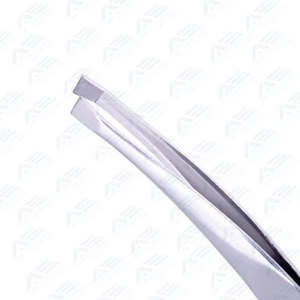 Comfortable Grip Precision Slanted Tip Eyebrow Tweezers for Easy Custom Stainless Steel Hair <b>Removal</b> Tweezers - Product Image 4