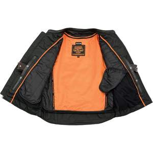 Chaqueta MC Ligera de Cuero Negro 'Crossover' para Hombre, Modelo MLM1525, 2025 - Product Image 4