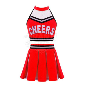 Uniforme de cheerleading léger 100% polyester, couleur unie, personnalisable, de haute qualité, respirant, pour adultes - Product Image 2