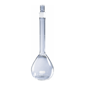 Fiole volumétrique à col étroit en verre borosilicaté Corning Economy avec bouchon en verre, 25-2000 ml, pour usage en laboratoire - Product Image 3