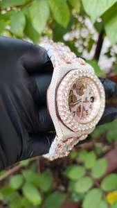 High Quality Luxury Gold Diamond <b>Watch</b> for Men with Bold Dial Design and Precision Movement for Everyday Available At Best Price - Product Image 3