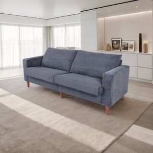 Modern Style Grey Corduroy Multi-Person <b>Sofa</b> Solid Color with Removable <b>Cover</b> <b>for</b> Living Room Office and Basement - Product Image 5