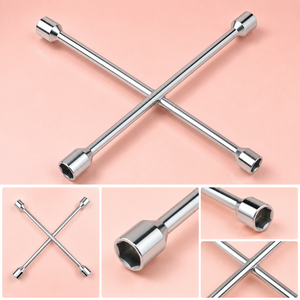 Heavy Duty Cross Wheel <b>Spanner</b> Lug Wrench 4 Way Socket <b>Tool</b> for Car Truck Tire Wheel Nut Removal Repair Garage Workshop <b>Tool</b> Pro - Product Image 2