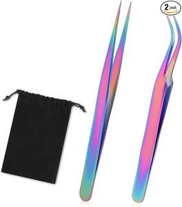 Pinzas de Alta Calidad para Extensiones de Pestañas con Logotipo Personalizado, Pinzas para Pestañas de Diseño Superior - Product Image 1