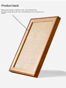 Teak M Solid Wood Framed A3 Picture <b>Frame</b>-DIY Custom Traditional Chinese Puzzle Design <b>Large</b> Size Wall-hanging <b>Photo</b> Calligraphy - Product Image 3