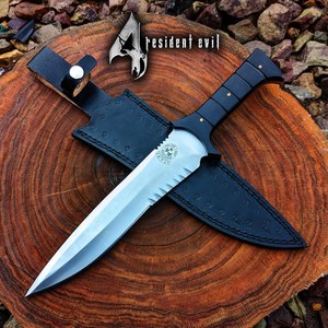 Réplique de couteau de chasse inspiré du film Resident Evil 4, lame fixe robuste, couteau de collection, fabricant en gros - Product Image 1