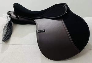 Sillín de equitación de resistencia sintética de calidad superior ligero con logotipo personalizado de montaje completo aceptado - Product Image 3