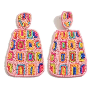 Pendientes de Cuentas de Alta Moda, Joyería Artificial Multicolor con Perlas y Diamantes para Regalo de Boda o Fiesta para Mujeres - Product Image 3