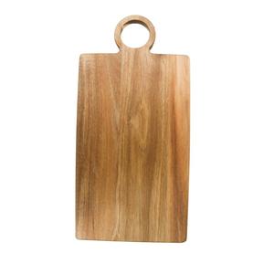 Planche à découper en bois d'acacia avec poignée, plateau de service pour pizza, plateau de présentation, planche à fromage et à pain avec trou de suspension - Product Image 2