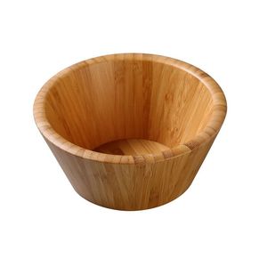 Nuevos Tazones Redondos de Madera Decorativos y Ecológicos de Color Natural para Servir en Fiestas - Product Image 1