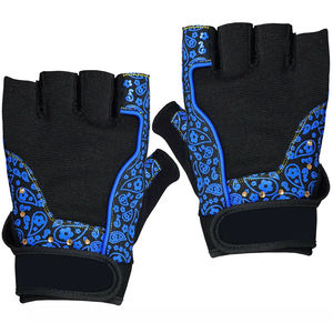 GAF Weightlifting Gym Palm Protection Customization PU Leather Non-Slip Half Finger <b>Gloves</b> for Men and Women Wrist Wraps Support - Product Image 2