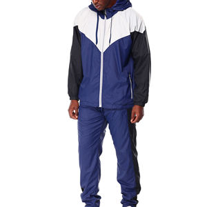 Conjunto Deportivo de Alta Calidad, Chaqueta con Cremallera y Pantalones, Traje Deportivo de Dos Piezas, Transpirable, de Nailon, para Hombre - Product Image 2