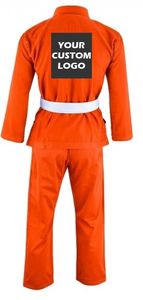 Uniformes de Jiu Jitsu Personalizados SPALL JP SPORTS al por Mayor, Traje de Kimono BJJ para Entrenamiento, 100% Algodón, Ligero, Nuevo Diseño, Naranja - Product Image 3