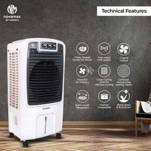 Best <b>Air</b> <b>Cooler</b> For Office use SUPREMO 80 LTR <b>AIR</b> <b>COOLER</b> with Remote Access Big Water Tank Smooth <b>Fan</b> Speed for Bedroom Office - Product Image 2