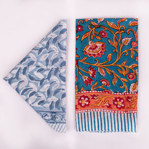 Pañuelo Étnico Multicolor de Algodón Estampado a Mano, Ecológico, Transpirable, para las Cuatro Estaciones, Craftjaipur, Cómodo para la Cara de Mujer - Product Image 5