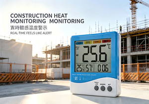 Medidor de Temperatura y Humedad con Alarma de Golpe de Calor, Reloj, Memoria de Máxima/Mínima, Interruptor °C/°F - Product Image 3
