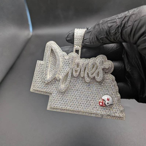 Pendentif Moissanite Denver Iced Out, Bijou de Luxe Hip Hop, Collier Personnalisé pour Homme - Product Image 2