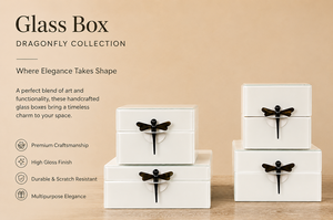 Luxury Ivory Color Mirror <b>Glass</b> Decorative Storage Box Key <b>Knob</b> Premium Jewelry Vanity Organizer Boxes Home Decor Lacquer - Product Image 6