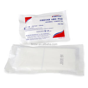 تجمع بين وسادات البطن عالية الامتصاص معقمة ملفوفة بشكل فردي 5 بوصة × 9 بوصة شاش جراحي ماص غير ملتصق بعد العملية - Product Image 2