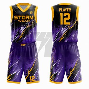 Maillot et Short de Basketball Respirants en Maille Douce, Personnalisables OEM, Tenue de Basketball pour Hommes, Séchage Rapide, Uniforme d'Entraînement d'Équipe - Product Image 6