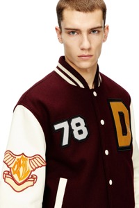 Veste universitaire tendance pour homme, personnalisée, avec boutons-pression, style baseball, bomber, Letterman, style universitaire, streetwear décontracté haut de gamme - Product Image 4