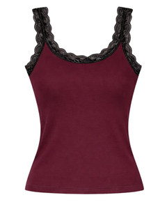 Camisola personalizada para mujer con encaje, algodón, corte ajustado, sin mangas, top de verano, informal, transpirable, suave, para uso diario. - Product Image 1