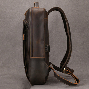 Sac à dos unisexe en cuir PU de style nouveau et tendance, avec logo de designer, sac à dos décontracté pour l'école, sac de voyage, sac à dos en cuir imperméable - Product Image 4