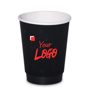 Vaso de Papel Desechable de Doble Pared de 10 oz con Logotipo Personalizado para Servicio de Té y Café de Alto Volumen - Product Image 1
