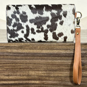 New Customized Hand Tooled Cowhide Leather <b>Wallet</b> With Detachable Wristlet for Women Genuine Leather Durable Clutch for Women's - Product Image 5